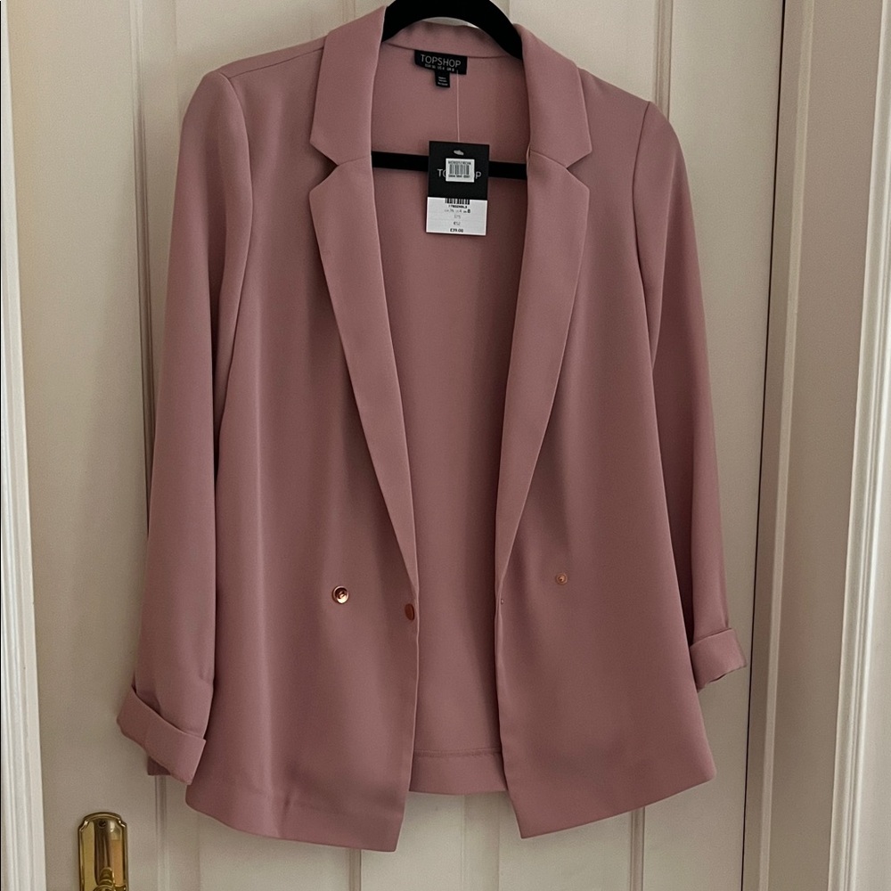 NWT Topshop Blush Pink Blazer